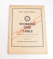 Railway Working Timetable CIE