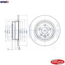 2x BRAKE DISC BG3550 FOR ROVER