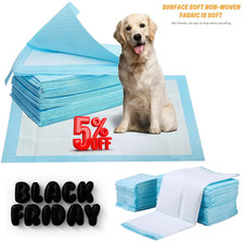 50 Pcs Large Puppy Training Pads Heavy Duty Toilet Pee Wee Poo Dog Pet Cat Mats