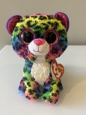 Ty Beanie Boo 6" Multi Coloured Leopard Dotty Retired  - with TAG - Excellent 