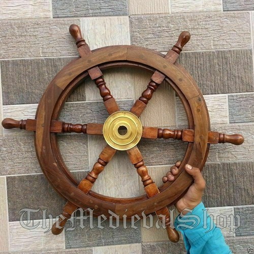 Nautical wooden ship - 18",