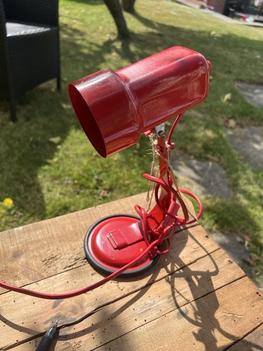 1970s ikea red spotlight desk - 1970s,