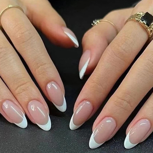 24pcs french tip salon style - 24pcs,
