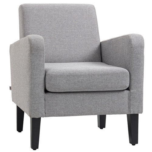 Modern accent armchair linen - modern,