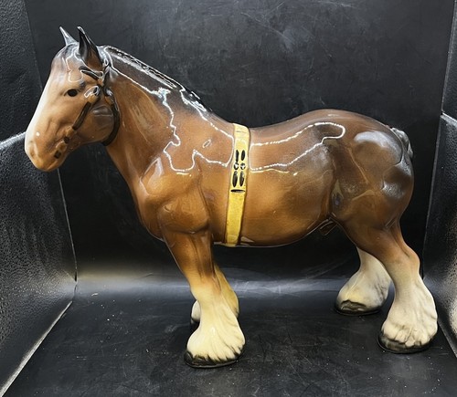 Large ceramic shire horse - ceramic,