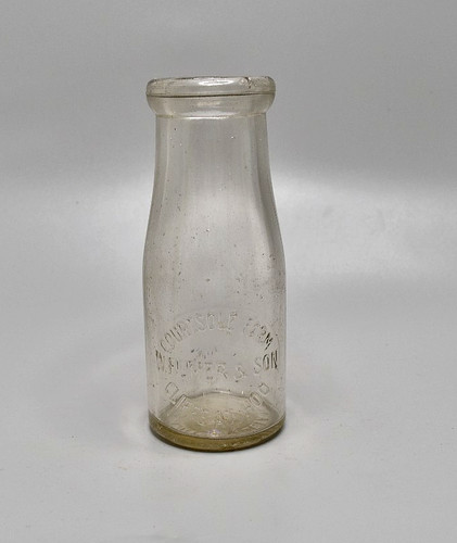 Vintage milk bottle - milk, courtsolr