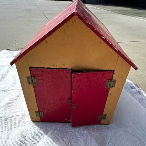 Antique homemade red double