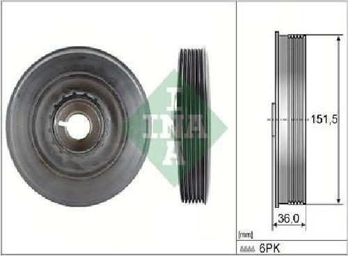 Original ina pulley crankshaft - ina,
