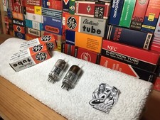 2 Rare NOS GE USA DGetter 12AY7 ~ FenderAmp MicRodeClassic AKG C12 AudioNote U95