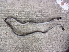 SUZUKI GSXR 1100 G-H-J (1986-1988) OEM OIL COOLER LINE X 2 STAINLESS OVERBRAID