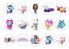 Edible Gabby's Dollhouse cake toppers - Precut