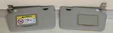 NISSAN MICRA 2016 5 DOOR HATCH - PAIR OF GREY SUN VISORS WITH 2 MIRRORS