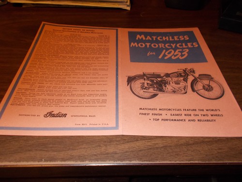 1953 matchless motorcycles - 1953,