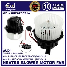 NEW HEATER BLOWER MOTOR FAN WITH AIRCON RHD FOR AUDI A4 B8 A5 8F7 8T3 8TA Q5 8RB