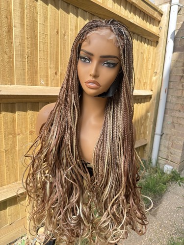 Mix colour braided wig with - braided,