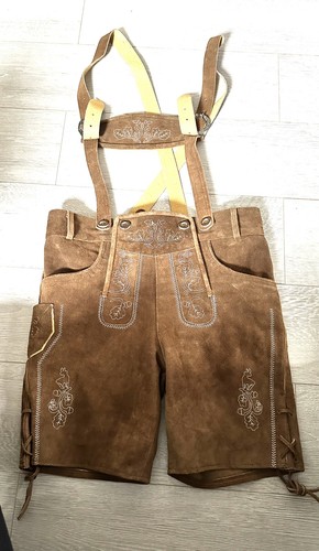 Vtg brown suede leather - vtg,
