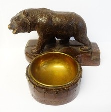 ANTIQUE BLACK FOREST BEAR WITH