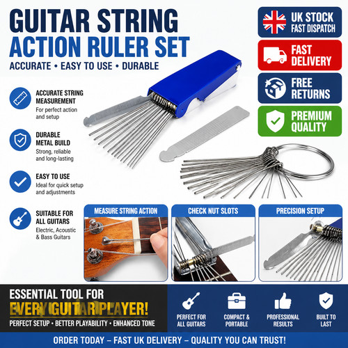 Guitar nut bridge file set - bridge,