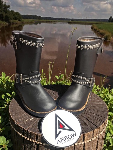 Arrow leathers black studded - arrow,
