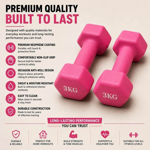 Hex dumbbells pair - pair,
