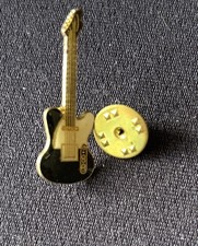 Electric Guitar pin badge. Metal.