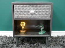 Industrial Metal Rustic Bedside Cabinet Chest of Drawers Vintage Storage Unit