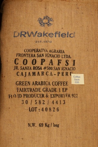Peruvian hessian coffee - hessian,