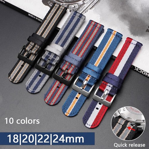 Quick release striped - striped, nylon