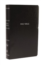 NKJV Gift and Award Bible LeatherLook Black Red  by Thomas Nelson PAPERBACK