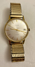 Vintage Swiss Made Avia Incabloc 17 Jewel Watch - Gold Plated Incabloc. Working