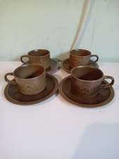 Set of Four Cups and Saucers
