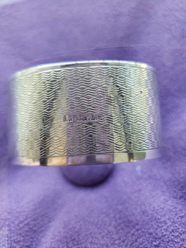 Silver napkin ring - silver,