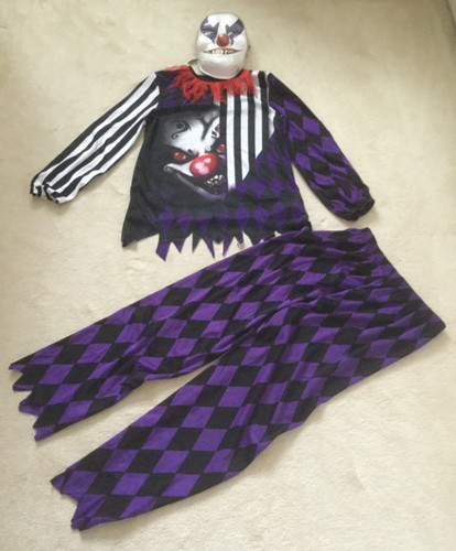 Scary clown fancy dress - scary,