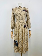 Vintage 80s Beige Check