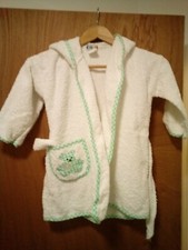 UNISEX/CHILDRENS/ TODDLERS WARM SOFT TERRY TOWELLING BATHROBE 5-6 YEARS  