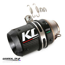 Universal Exhaust Pipe Carbon Fuber Muffler Tips Slip-on For 51mm Motorcycle ATV