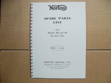 NORTON PARTS BOOK FOR