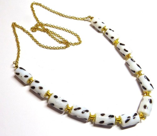 Chain lampwork glass beaded - chain,