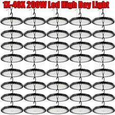 40x 200W UFO LED High Bay Light Factory Warehouse Industrial Commercial Lighting