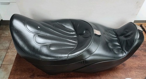 Black leather pillion seat - leather, to