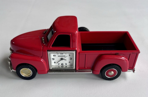 Fossil red pickup - pickup, truck