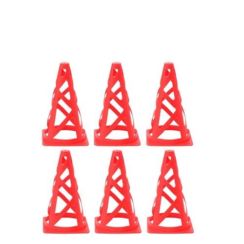 Reusable red training cones - red,