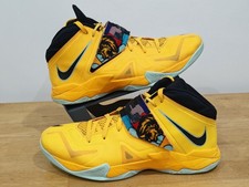 Rare Nike LeBron Zoom Soldier 7 'Pop Art' UK 12 EU 47.5 599264-800 Laser Orange