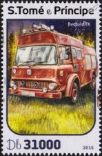 BEDFORD TK British Fire Engine Truck Firefighting Stamp #433