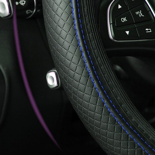 38cm black blue leather - 15"/38cm,
