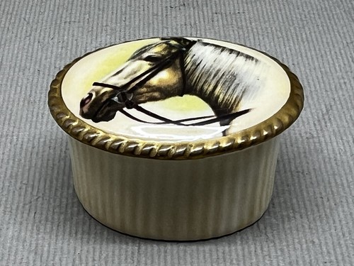 Horses aynsley porcelain pill - aynsley,