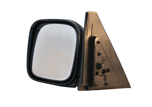 Door wing mirror black - black, manual
