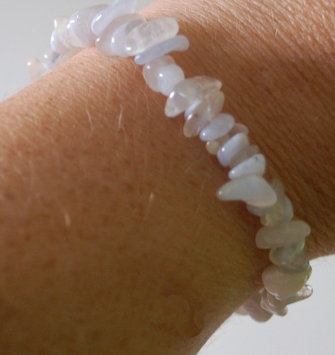 Blue lace agate and moonstone - lace,