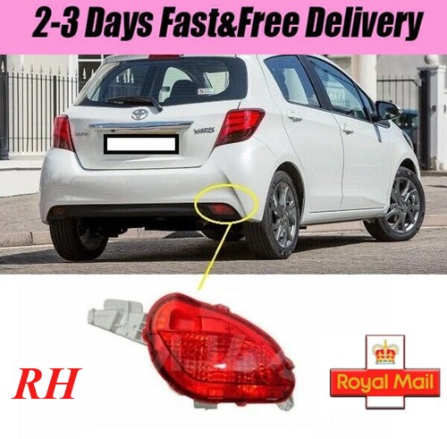 Right side rear bumper fog - side,