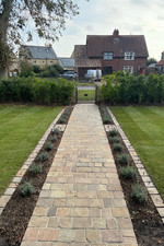 Sandstone Natural Stone Setts Tumbled Autumn Blend 12.7m2 Per Pack